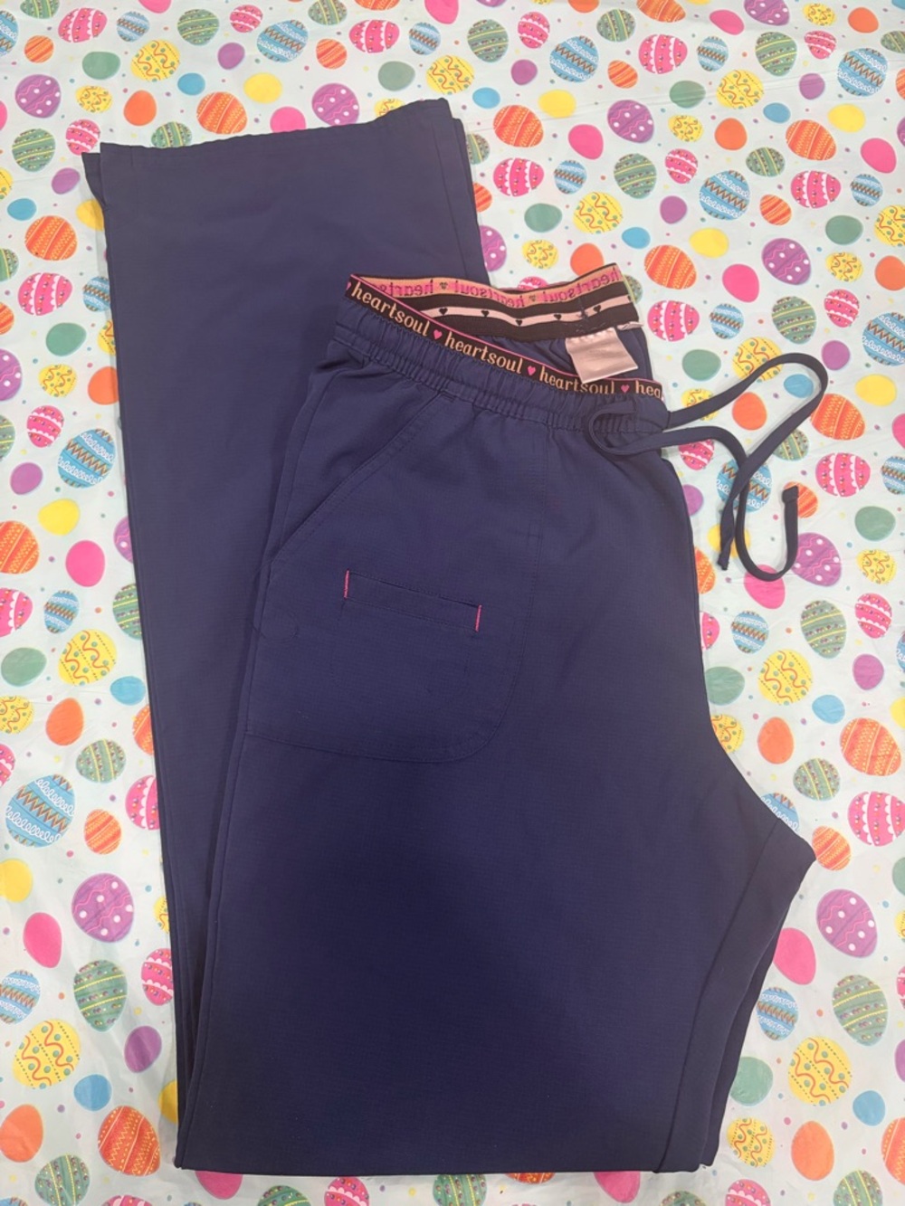 HeartSoul Navy Scrub Set Medium Tall